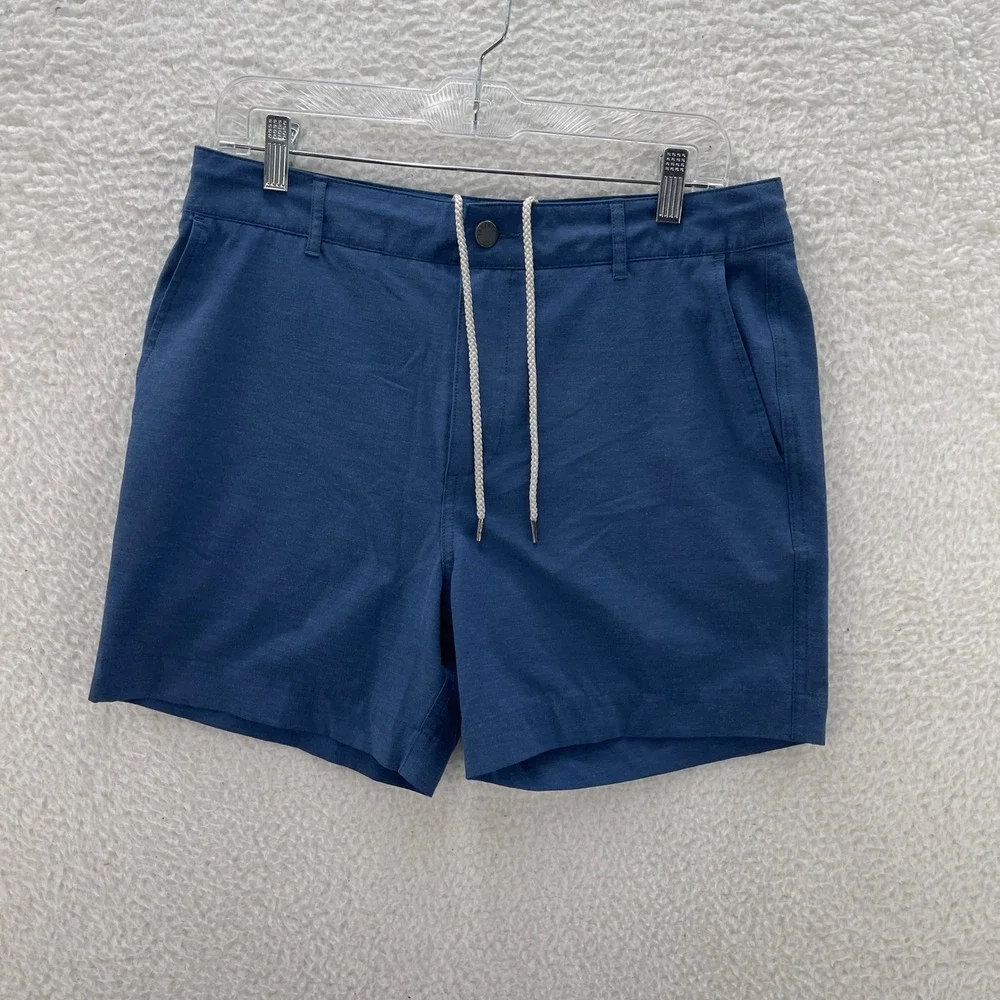 Faherty All Day Shorts Mens 31 Blue 5
